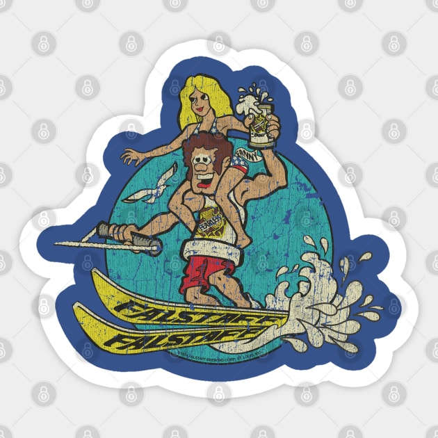 Falstaff Beer Fearless & Fannie Water Ski Sticker by JCD666